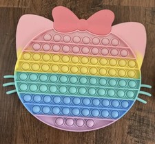 Large Hello Kitty Popit Fidget it Pop Toy Push Bubble Sensory Popping Game