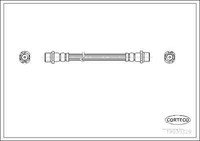 Corteco 19030329 Bremsschlauch Hinten 195 Mm FüR Opel