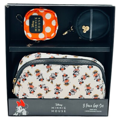 Disney Minnie Mouse Bioworld Black Waist Belt Bag/Fanny Pack & Coin Pouches NEW