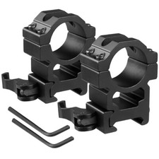 2Pcs Quick Release 1inch 25.4mm Scope Rings Mount for 20mm Picatinny Rail