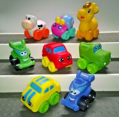 Playskool Hasbro Tonka Mini Soft Cars Wheel Pals Animals Cars Set of 8 | eBay