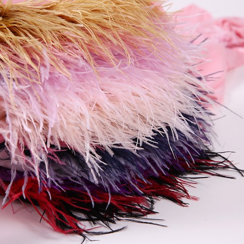 Women Chiffon Hijab Scarf Plain Feather Tassel Scarves Turban Shawls and Wraps - Picture 6 of 37