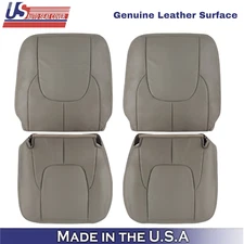 2002-2003 Fits Dodge Ram 1500 2500 Laramie Leather Front Seat Covers Taupe