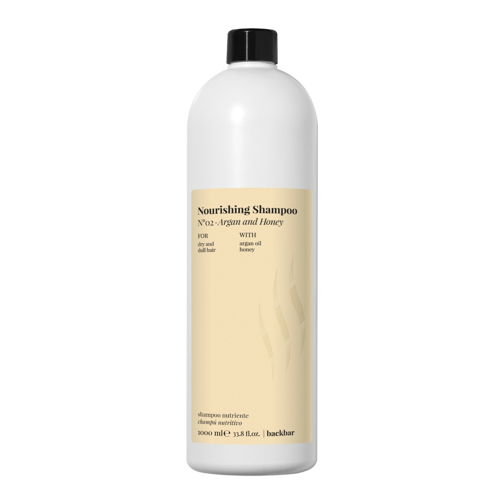 NEW BackBar - N.02 Nourishing Shampoo - Argan & Honey - 1000 ml - Farmavita