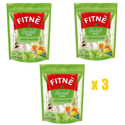 Fitne Herbal Green Tea Infusion Natural Detox Garcinia Weight Control x 3