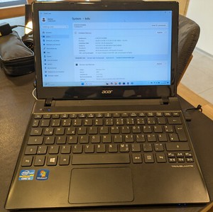 Acer Travelmate B113, 11,6" Display, 250 GB SSD, 8 GB RAM, Windows 11 Pro