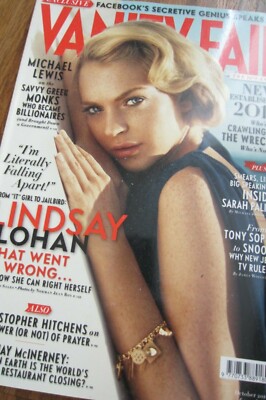 Vanity Fair US 10/2010 LINDSAY LOHAN Dianna Agron SAO SCHLUMBERGER Eric Boman