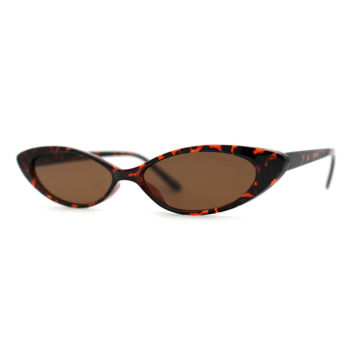 Retro Oval Cat Eye Sunglasses Women Lightweight Narrow Shades UV Protection Retro Oval Cat Eye Sunglasses for Women Y2k Trendy Narrow  main image 2