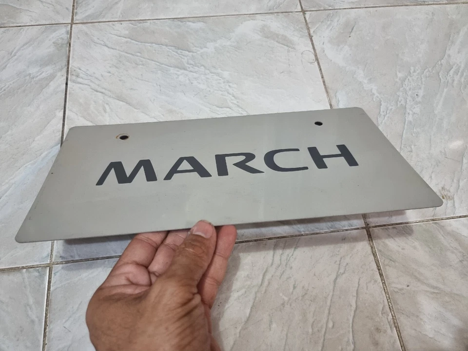 Raro JDM NISSAN MARCH 2 placa de distribuidor lateral usado artículo genuino japonés Foto 4 de 4