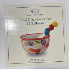 Bowl & Spreader Set 99 BALLOONS Party Cheese Dip
