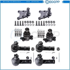 Front Lower Upper Ball Joints Steering Tie Rod End For 1987-1991 Isuzu Trooper