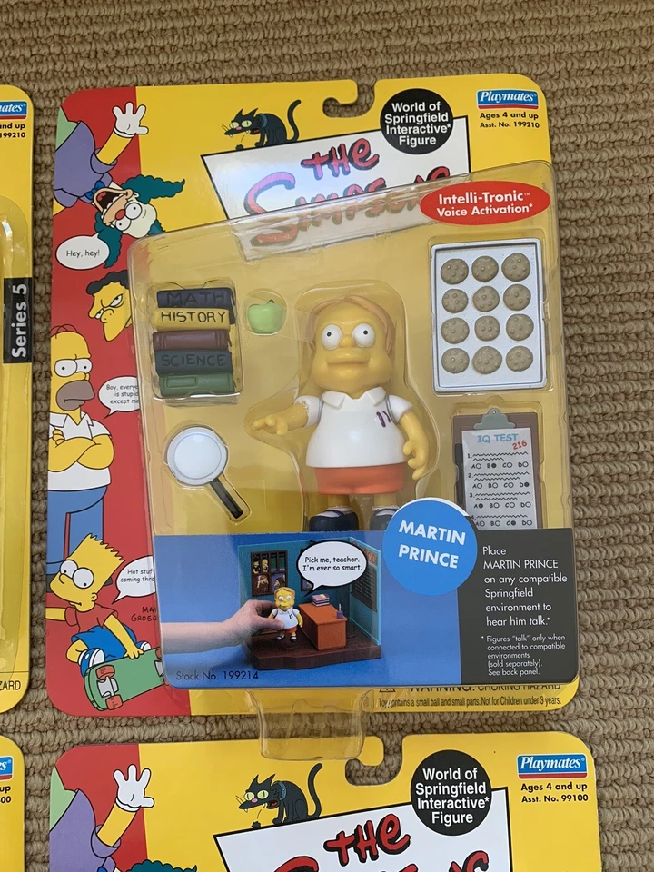 LOTE de figuras de acción WOS Simpsons Ned Flanders Martin Captain Playmates NUEVO Foto 4 de 4