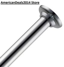 Glacier Bay 60 In. Aluminum Builders Shower Rod in Chrome Shiny Finish NEW