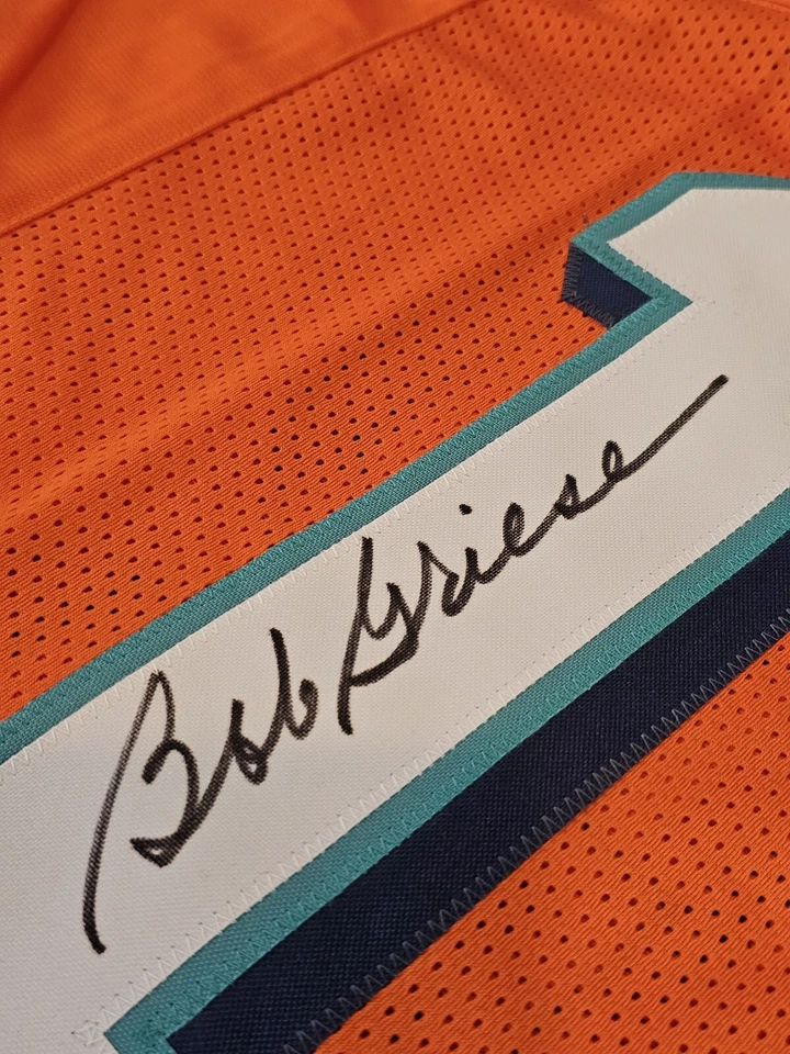 Bob Griese Autographed/Signed Jersey JSA COA Orange Custom Jersey - Image 2 of 4