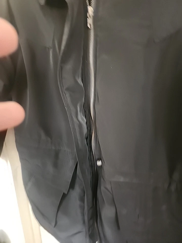 Abrigo Mujer Talla Grande Negro Puffer Edición Básica Invierno Chaqueta Clima Frío Foto 3 de 4