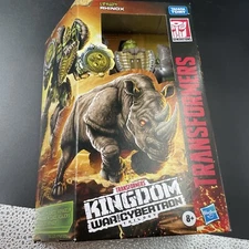 Transformers Rhinox Voyager Class WFC Generations Kingdom Action Figure