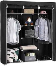 Kleiderschrank Faltschrank Stoffschrank Faltschrank Garderobe 3 Türen RYG12B