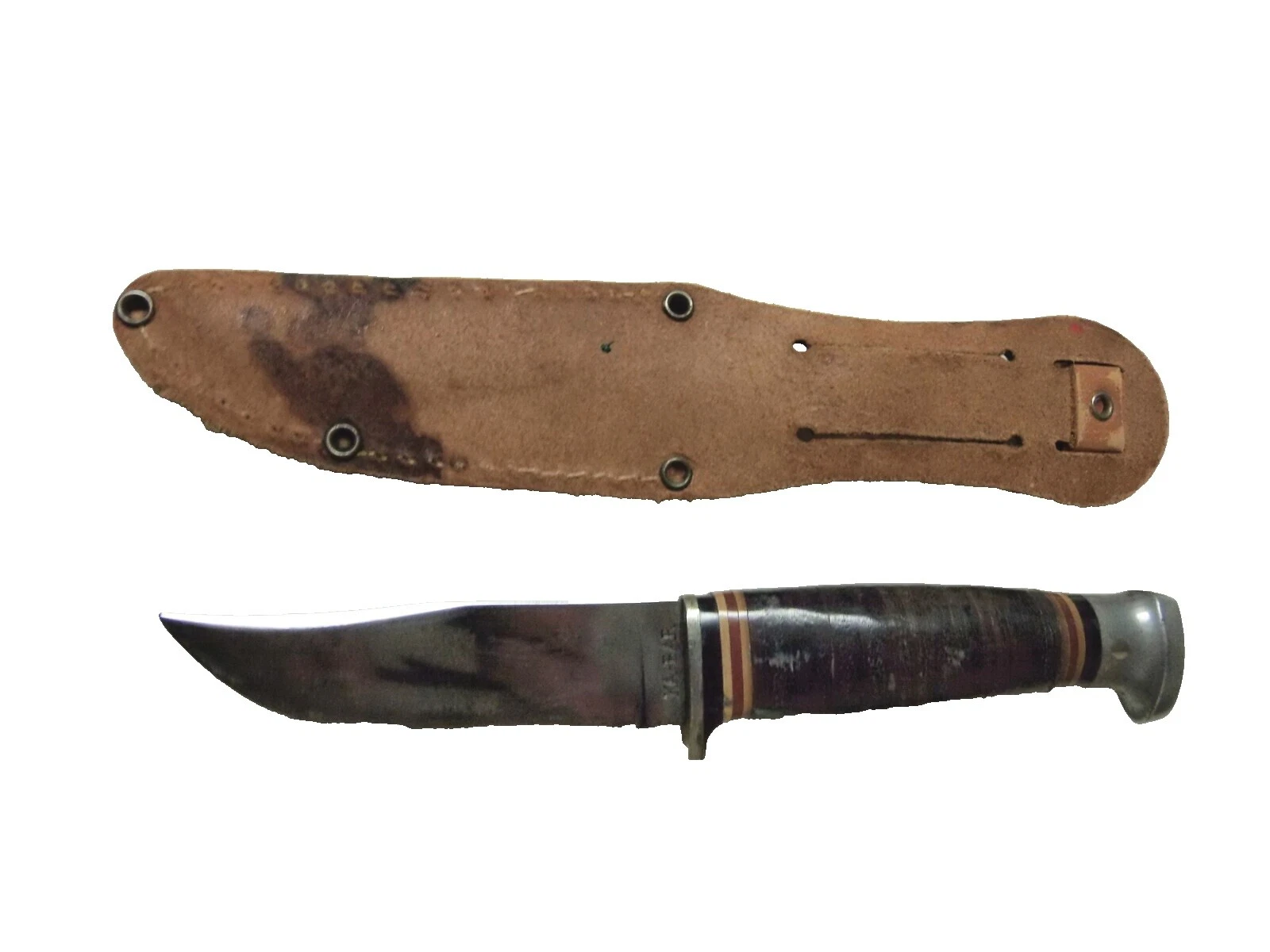 Manija de cuero KA-BAR Cuchillos de Hoja Fija modernos de colección