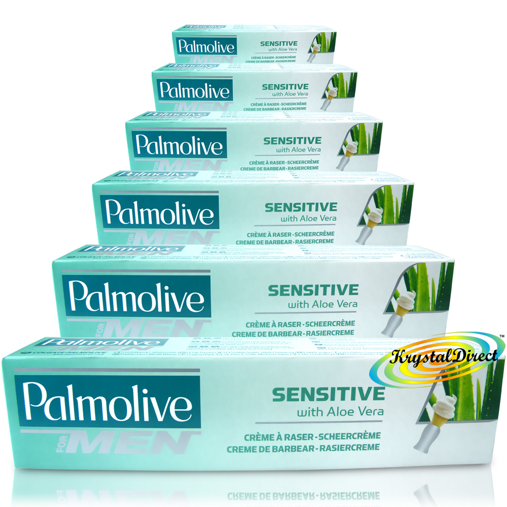 6x Palmolive Sensitive Shave Lather Shave Cream 100ml use with Shaving
