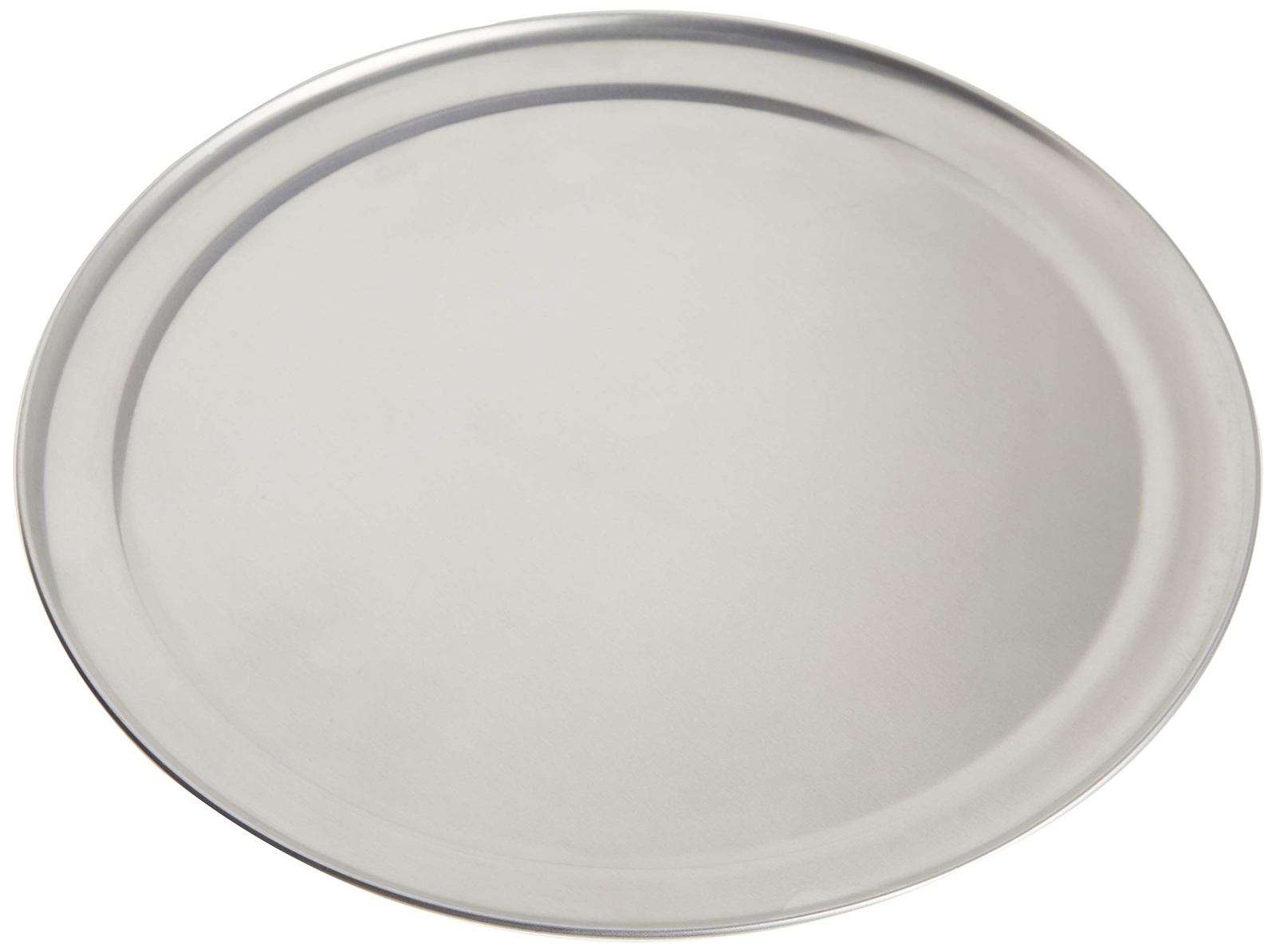 TP12 TP Series 18-Gauge Aluminum Standard Weight Wide Rim Pizza Pan, 12-Inch