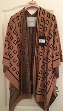 Gretha Milano Poncho Cape Umhang Überwurf alle jaherszeiten „One Size“ Damen Neu