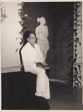 CUBAN HAVANA NIGHTS CABARET SMILING SINGER ON STAGE CUBA 1960s VTG Photo Y 474