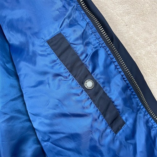 Levi's Men's Medium Navy Bomber Jacket Casual Zip Closure - Picture 6 of 15