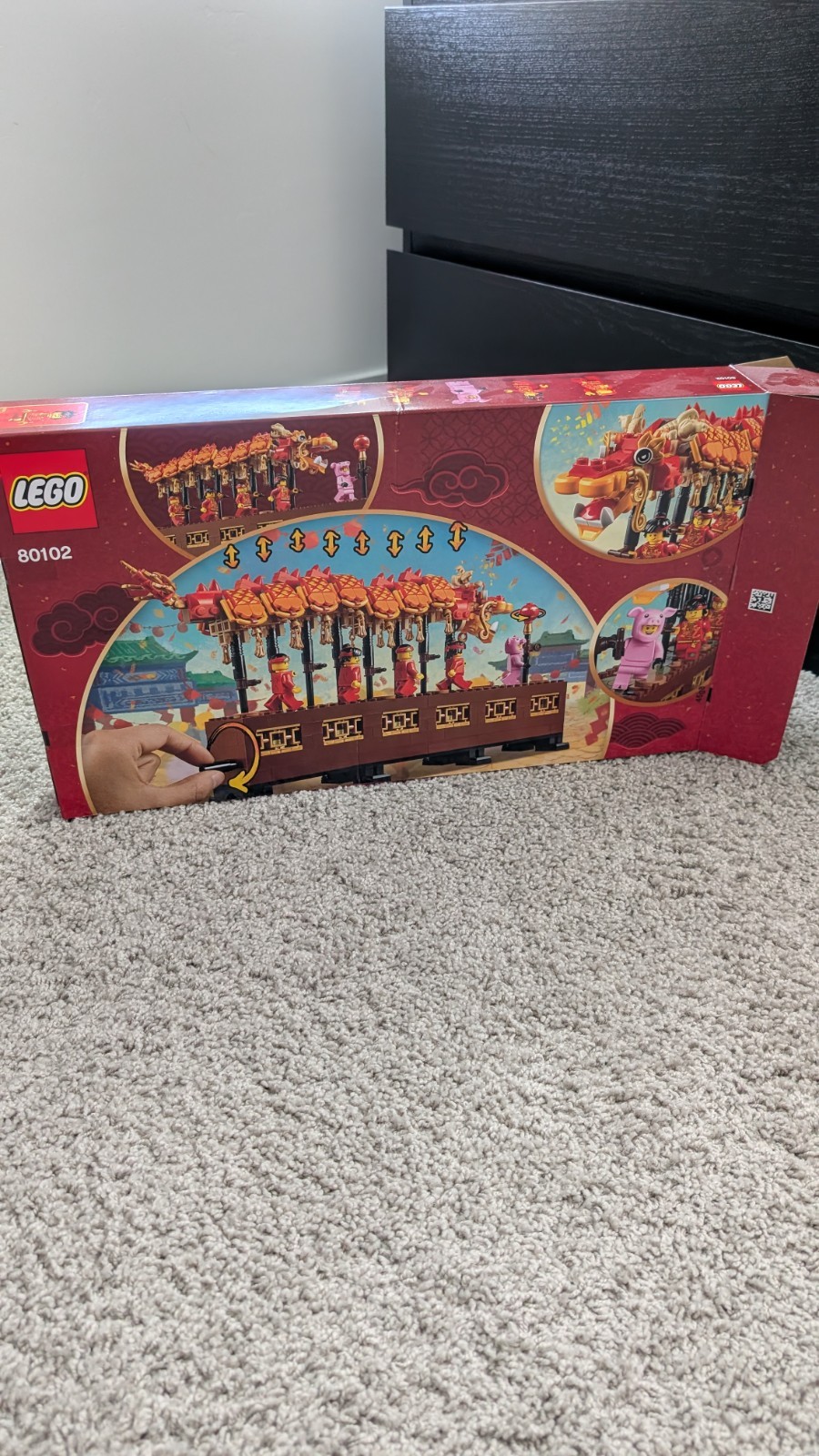LEGO Seasonal: Dragon Dance (80102) BOX ONLY - No Lego