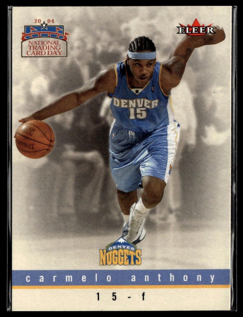 2004 National Trading Card Day #8 Carmelo Anthony RC