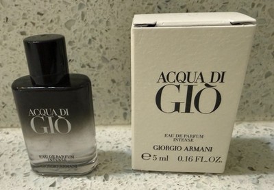 Giorgio Armani ACQUA DI GIO EDP INTENSE MINI COLLECTIBLE TRAVEL .16 oz./5 ml NIB