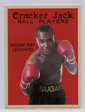 Sugar Ray Leonard 2025 Cracker Jack 2 1/4" x 3" Ball Players Card #243