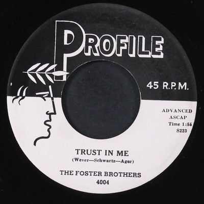 FOSTER BROTHERS: trust in me / why-yi-yi PROFILE 7'' Single 45 RPM