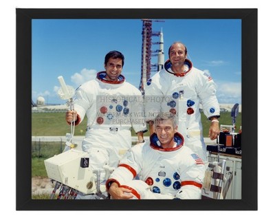 APOLLO 17 CREW LAUNCH PAD 39A KENNEDY SPACE CENTER 1972 8X10 FRAMED PHOTO