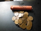 Lincoln wheat cent roll 1949 D not graded