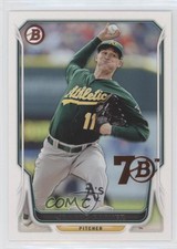 2017 Bowman 70th Anniversary Buybacks Bronze Jarrod Parker #2014-68 a8x