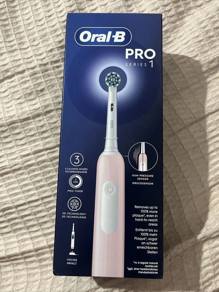 Oral-B Pro Series 1 Electric Toothbrush Pink 1 Brush Designed Box little Damaged