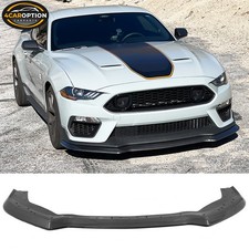 Fits 21-23 Mustang Mach 1 Handling Package Front Lip Spoiler Carbon Fiber Print