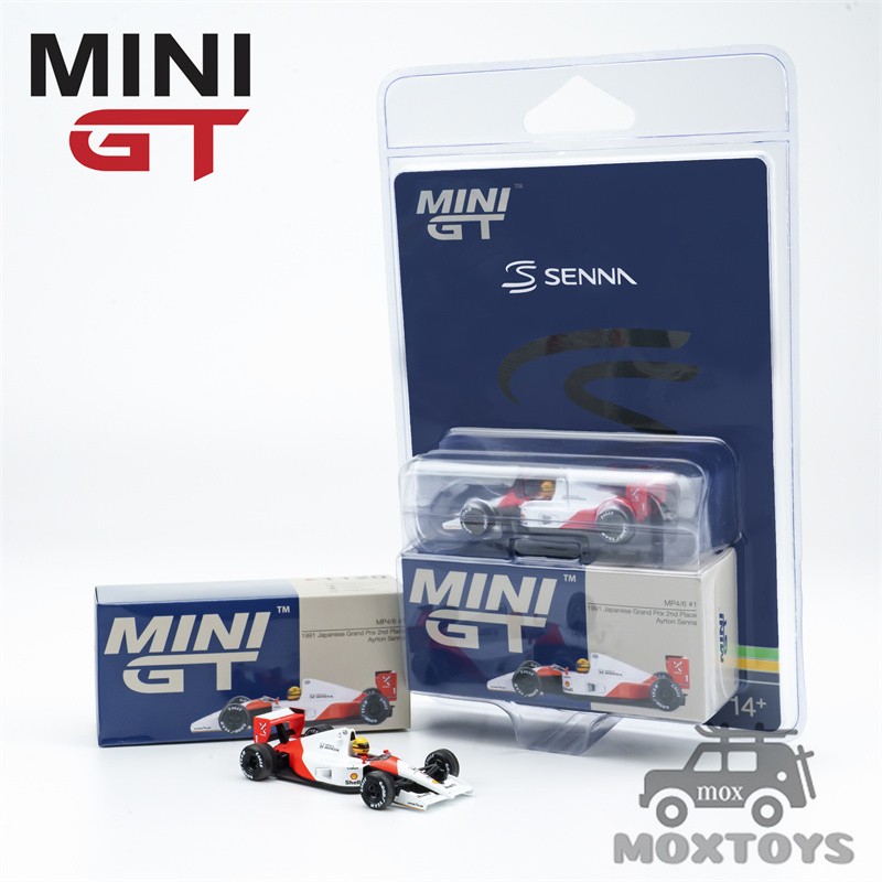 MINI GT 1:64 MP4/6 #1 Ayrton Senna 1991 Japanese Grand Prix 2nd Car