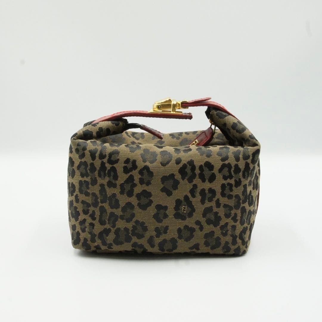 Excellent Condition FENDI Leopard Pattern Pouch H… - image 2