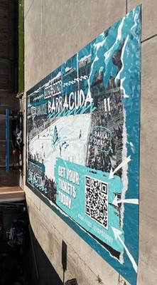 San Jose Barracuda AHL 17  X 10  2025-2026 Tech CU Banner Vinyl Promo In Lobby