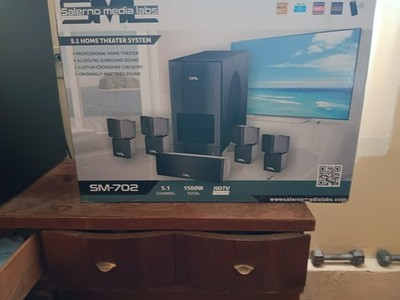 Salerno Media Labs Digital 5.1 Home Theater System 6-Piece Speakers