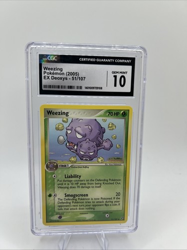 Weezing graded CGC 10 for sale on eBay