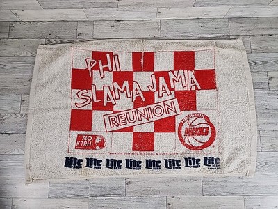 Vintage Houston Rockets ''Phi Slama Jama Reunion'' Rally Towel 90s NBA 24'' x 15''