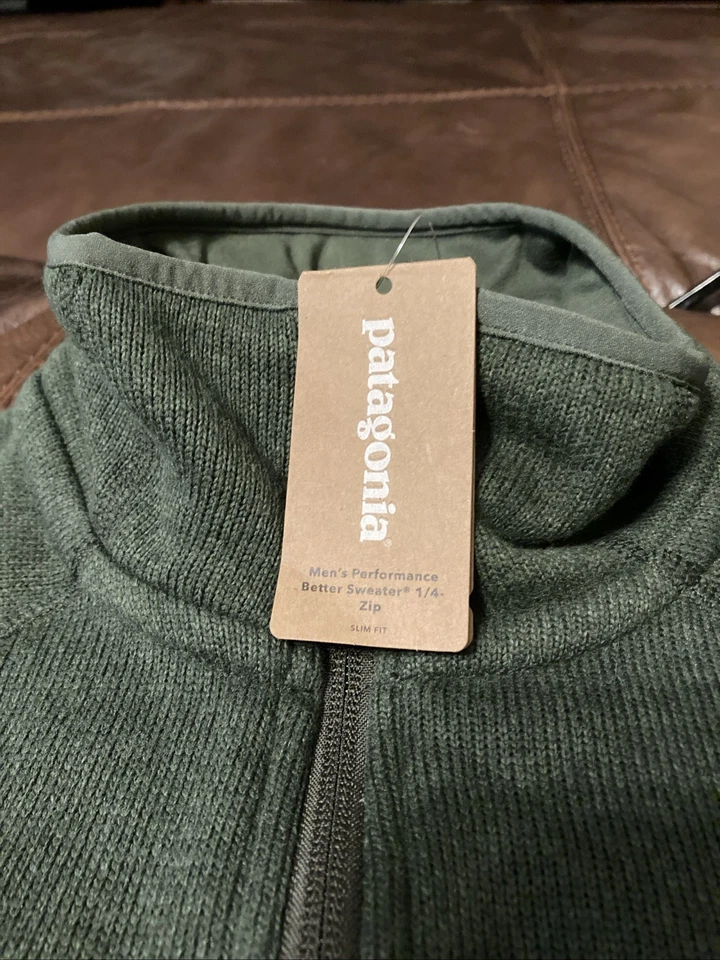 Patagonia Para Hombres MEDIANO Mejor Suéter 1/4 Cremallera Polar Rendimiento Sudadera Adulto Foto 2 de 4