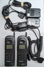 2 Globalstar GSP-1600 Satellite Phone With 2 Wall Chargers 2 Car Chargers + Case