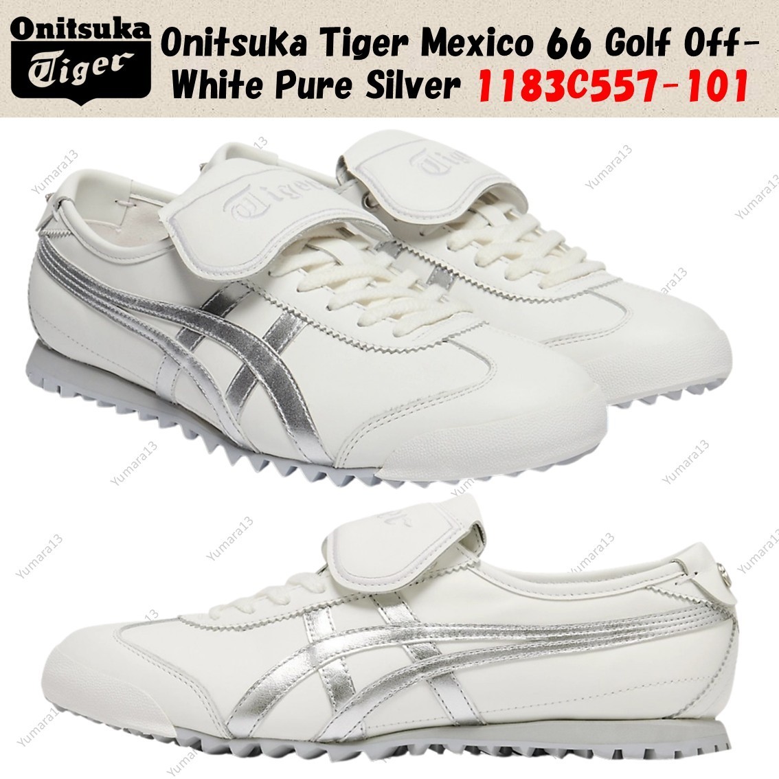 Onitsuka Tiger Mexico 66 Golf Off-White Pure Silver 1183C557-101