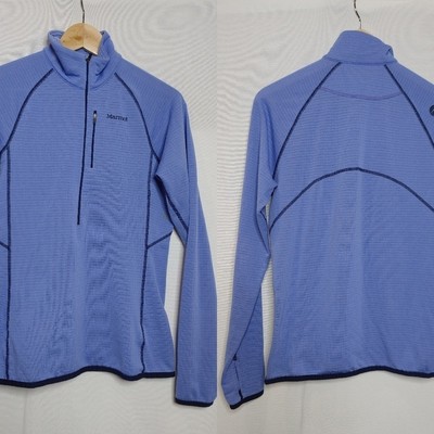 Marmot Neothermo 1/2 Half Zip Baselayer Pullover Polartec Wool Fleece Medium M