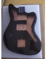 Alder wood electric guitar Body for jazzmaster Body neck black gloss
