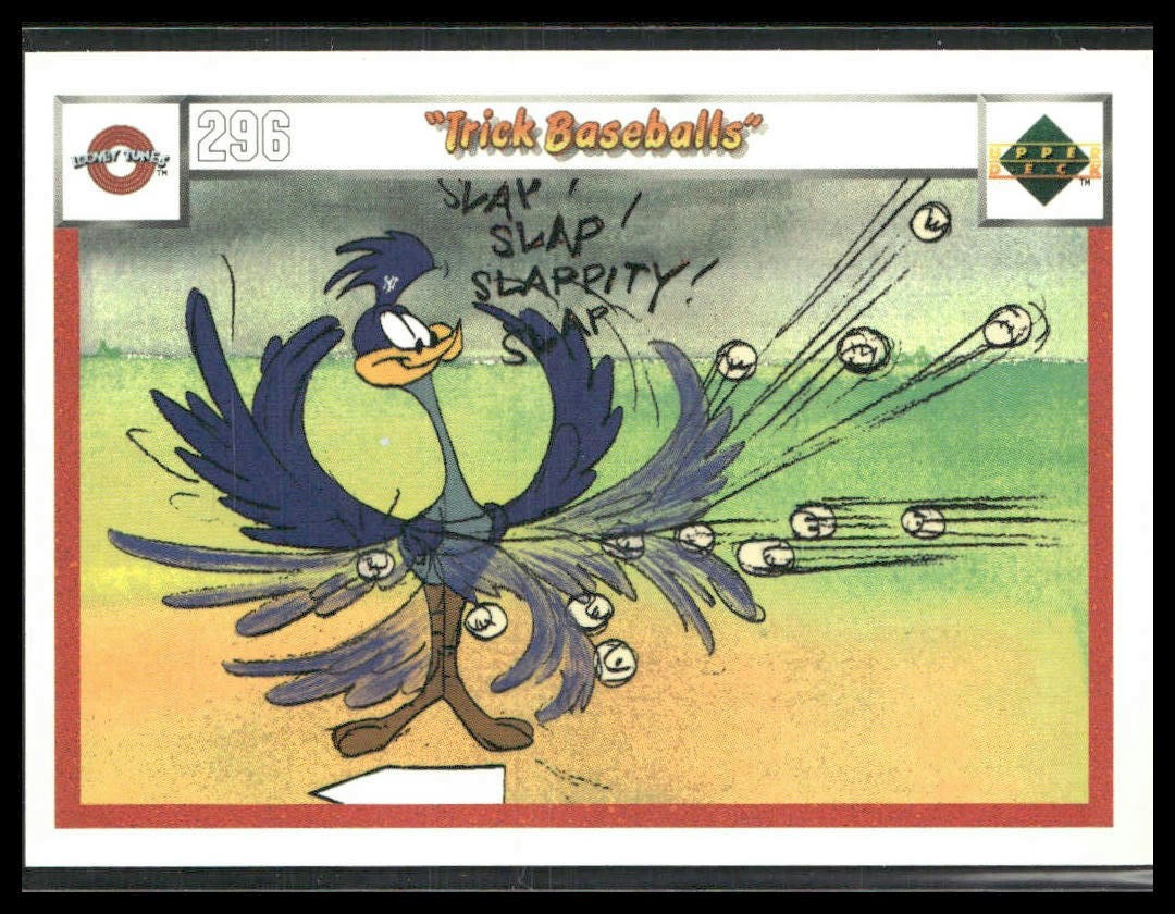 1990 Upper Deck Comic Ball #296 / 299 Trick Baseballs
