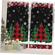 Living Room Curtains 84 Inch Length 2 Panels Set 52x84 Pack of 2 Christmas
